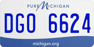 MI license plate DGO6624