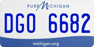 MI license plate DGO6682