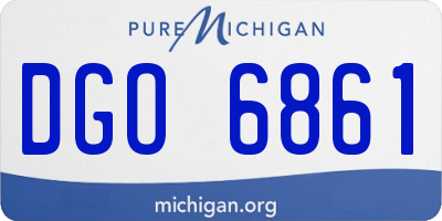 MI license plate DGO6861