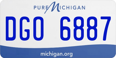 MI license plate DGO6887