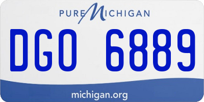 MI license plate DGO6889
