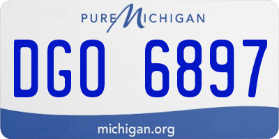 MI license plate DGO6897