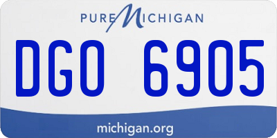 MI license plate DGO6905