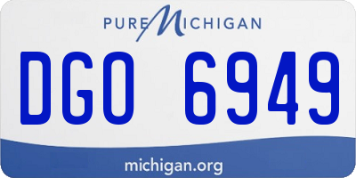 MI license plate DGO6949