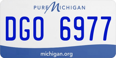 MI license plate DGO6977