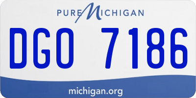 MI license plate DGO7186