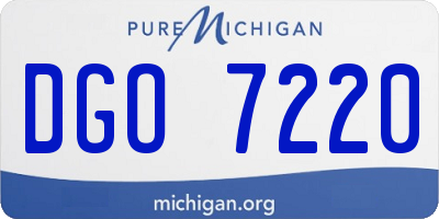 MI license plate DGO7220