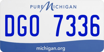 MI license plate DGO7336
