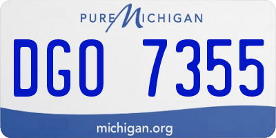 MI license plate DGO7355