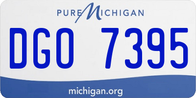 MI license plate DGO7395