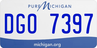 MI license plate DGO7397