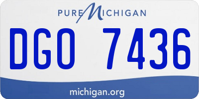 MI license plate DGO7436