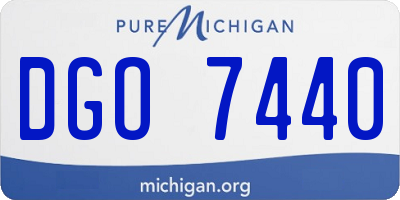 MI license plate DGO7440