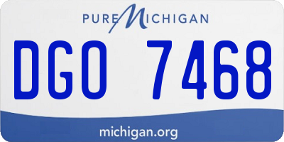MI license plate DGO7468