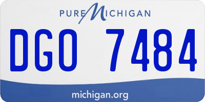 MI license plate DGO7484