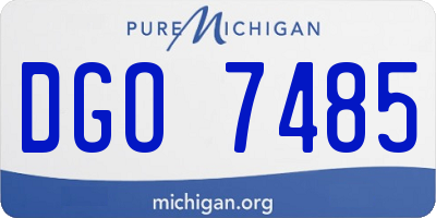 MI license plate DGO7485