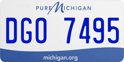 MI license plate DGO7495