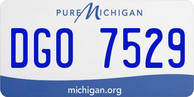 MI license plate DGO7529