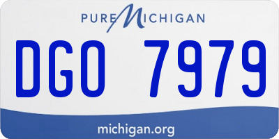 MI license plate DGO7979