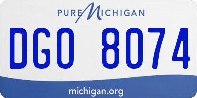 MI license plate DGO8074