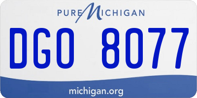 MI license plate DGO8077