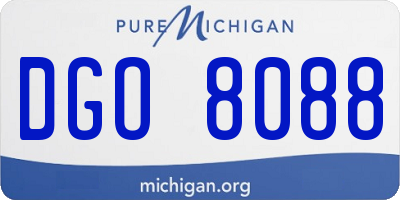 MI license plate DGO8088