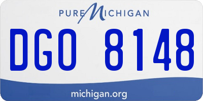 MI license plate DGO8148