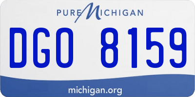 MI license plate DGO8159