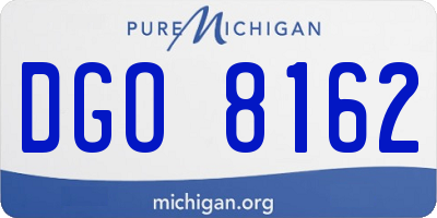 MI license plate DGO8162