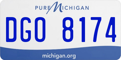 MI license plate DGO8174