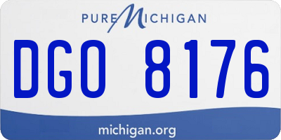 MI license plate DGO8176