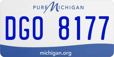 MI license plate DGO8177