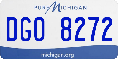 MI license plate DGO8272