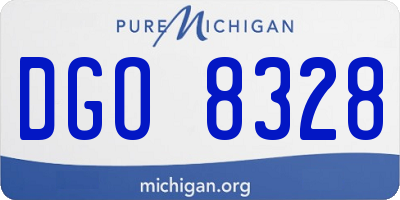 MI license plate DGO8328