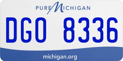 MI license plate DGO8336