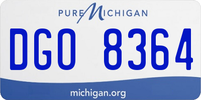 MI license plate DGO8364