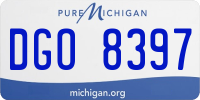 MI license plate DGO8397