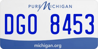 MI license plate DGO8453