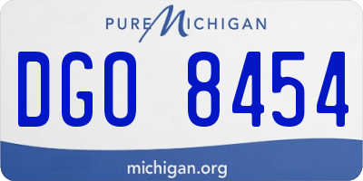 MI license plate DGO8454