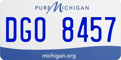 MI license plate DGO8457