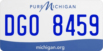 MI license plate DGO8459