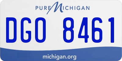 MI license plate DGO8461