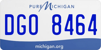 MI license plate DGO8464