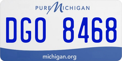 MI license plate DGO8468