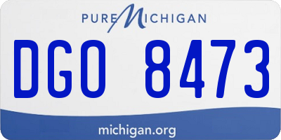 MI license plate DGO8473