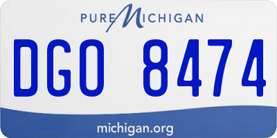 MI license plate DGO8474