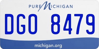 MI license plate DGO8479