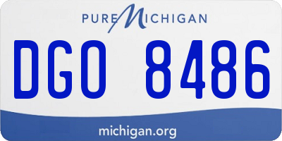 MI license plate DGO8486