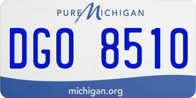 MI license plate DGO8510