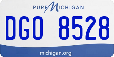 MI license plate DGO8528